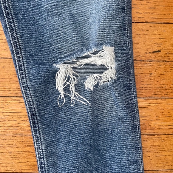 Agolde Nico Slim Skinny Jeans in Shoreline Distressed Medium Wash Sz 24 - Picture 10 of 11